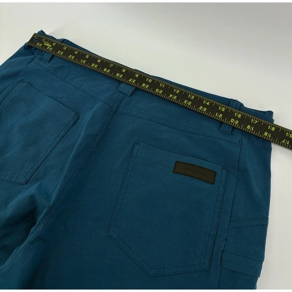 Mens 36x 30 Ten Thousand‎ Utility Pants Blue Nylon Blend Stretch